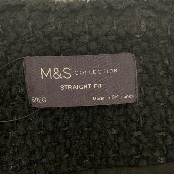 Marks & Spencer Smart Longline Tweed Blazer — Black (US 12) - Picture 4 of 4